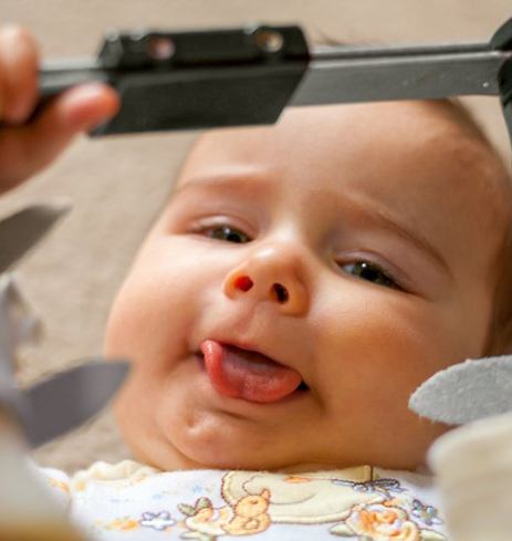 Baby has difficulty moving tongue?